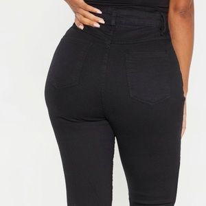 Black High Waist Super Stretch Skinny Jeans